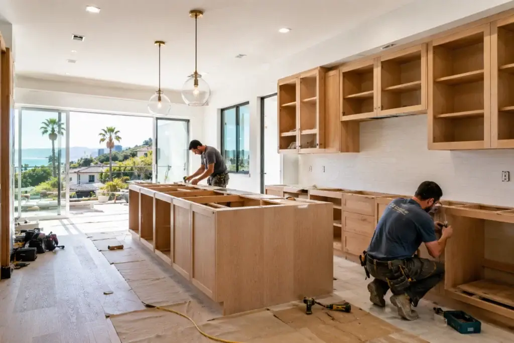 San Diego home remodel in progress